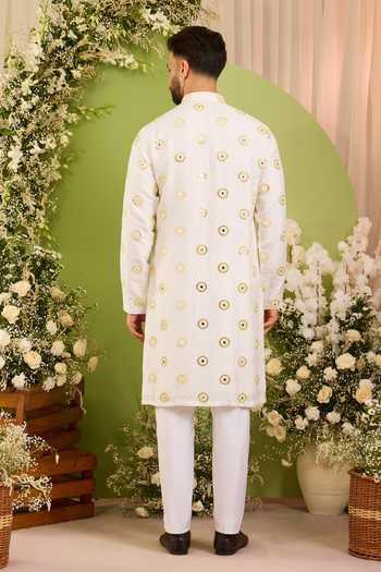 Kasbah The Ciel Mirror Work Kurta