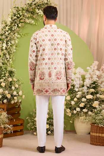Kasbah Alouette Peacock Detailed Short Kurta 