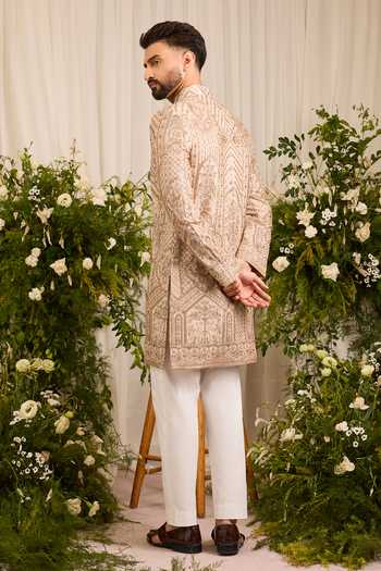 Kasbah Eminence Cutdana Embroidered Sherwani 