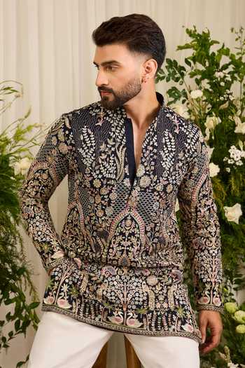 Kasbah Canopy Embroidered Short Kurta 