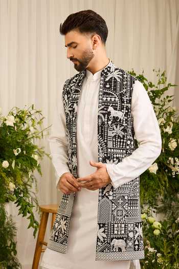 Kasbah The Imperial Flora & Fauna Nehru Jacket 