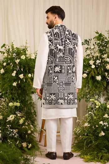 Kasbah The Imperial Flora & Fauna Nehru Jacket 