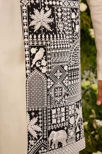 Buy Kasbah Black Georgette The Imperial Flora And Fauna Nehru Jacket Online at Aza Fashions Buy_Kasbah_Black Georgette The Imperial Flora And Fauna Nehru Jacket _Online_at_Aza_Fashions