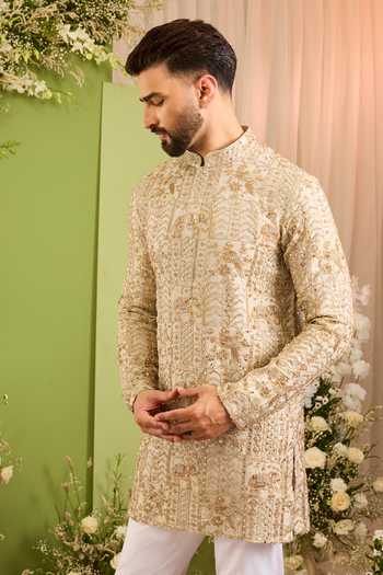 Kasbah Palladium Wildlife Motif Kurta 