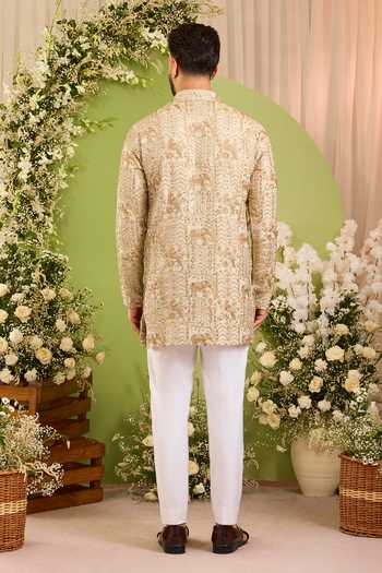 Kasbah Palladium Wildlife Motif Kurta 
