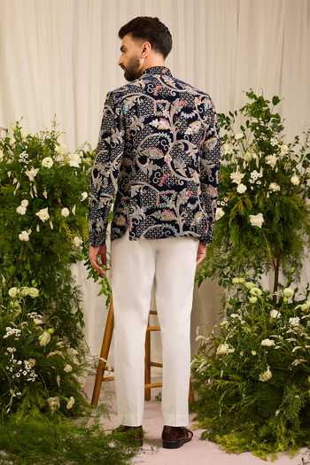 Kasbah The Ducal Crown Abstract Floral Bandhgala
