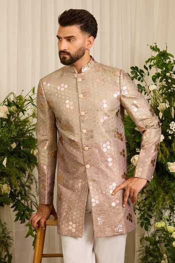 Kasbah The Maison Rose Textured Sherwani