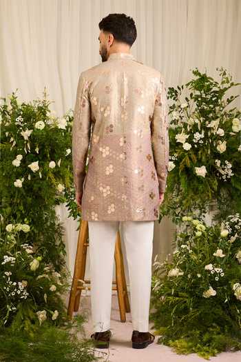 Kasbah The Maison Rose Textured Sherwani