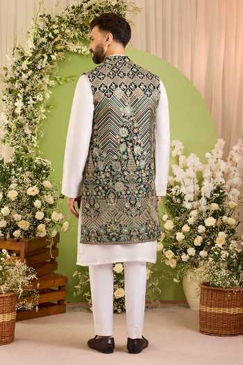 Kasbah Dorsay Floral Zari Nehru Jacket
