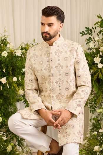Kasbah Capella Cutdana Embroidered Sherwani