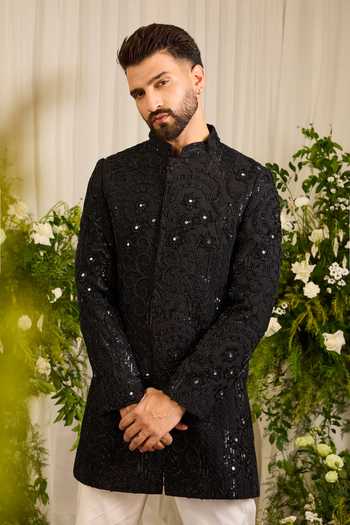 Kasbah Lannister Sculptural Embellished Sherwani