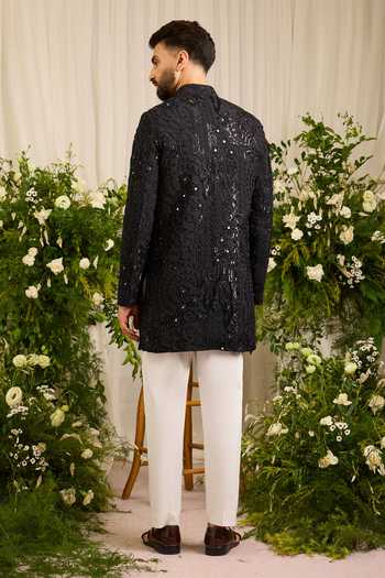 Kasbah Lannister Sculptural Embellished Sherwani
