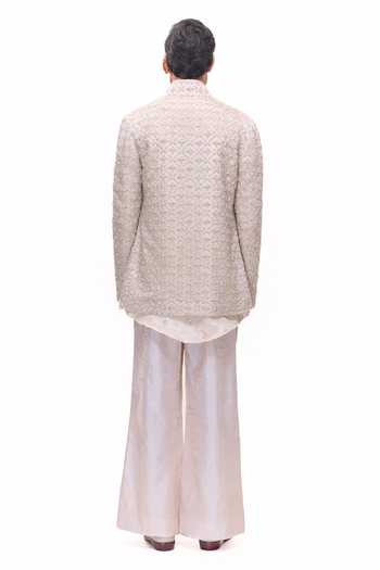 Mukti And Kavith Casa Criss Cross Jacket & Kurta Set 