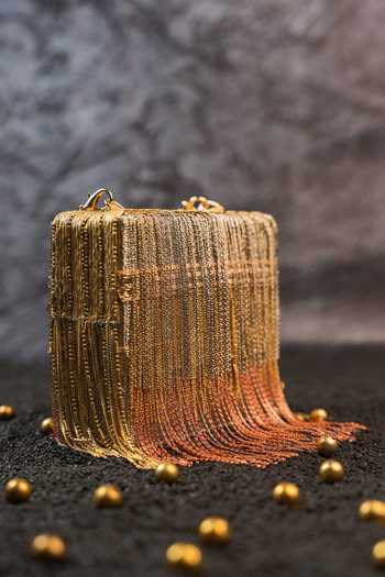 Nayaab By Sonia Hinted Mini Kasse Clutch Bag 