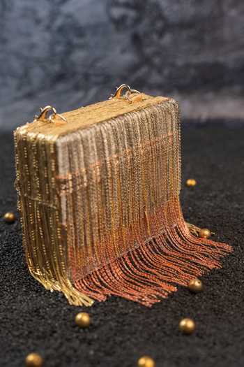 Buy_Nayaab By Sonia_Gold Hinted Mini Kasse Clutch Bag 