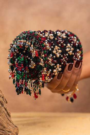 Shop Nayaab By Sonia Maroon Empress Wine Boshkeh Clutch Bag Online at Aza Fashions Shop_Nayaab By Sonia_Maroon Empress Wine Boshkeh Clutch Bag _Online_at_Aza_Fashions
