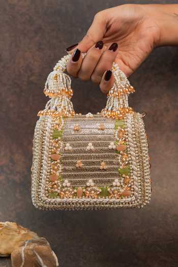 Buy Nayaab By Sonia Gold Empress Charm Clutch Bag Buy_Nayaab By Sonia_Gold Empress Charm Clutch Bag