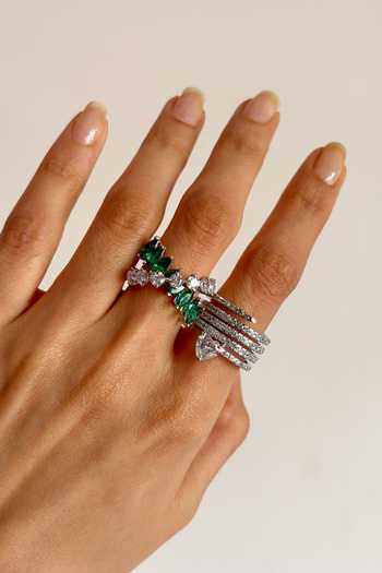Prata Midori Crossover Ring 
