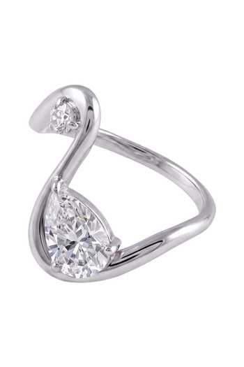Prata The Spiral Pear Sculpted Ring 