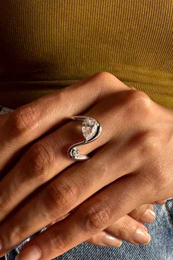Prata The Spiral Pear Sculpted Ring 