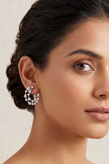Prata Amarante Open Hoop Earrings 