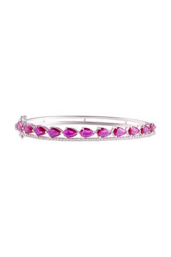 Prata Rosavelle Pear Shape Cuff Bracelet 