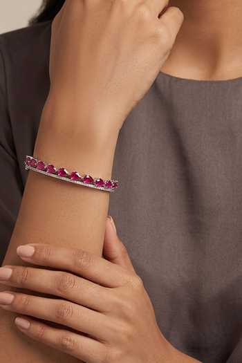 Buy Prata White Rosavelle Pear Shape Cuff Bracelet Online at Aza Fashions Buy_Prata_White Rosavelle Pear Shape Cuff Bracelet _Online_at_Aza_Fashions
