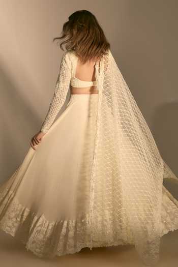 Premya By Manishii Lehenga Set With Heavy Embroidered Dupatta 