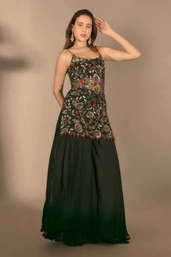 Premya By Manishii Hand Embroidered Kurta & Sharara Set 