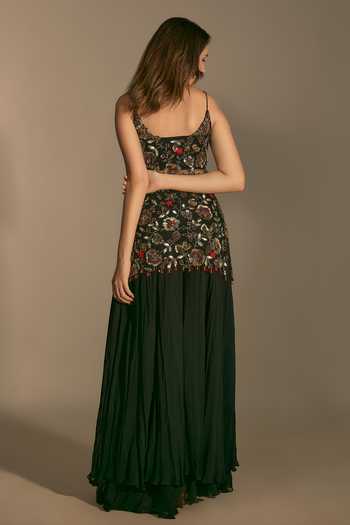 Premya By Manishii Hand Embroidered Kurta & Sharara Set 