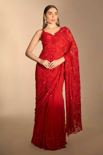 Premya By Manishii Hand Embroidered Saree With Corset 