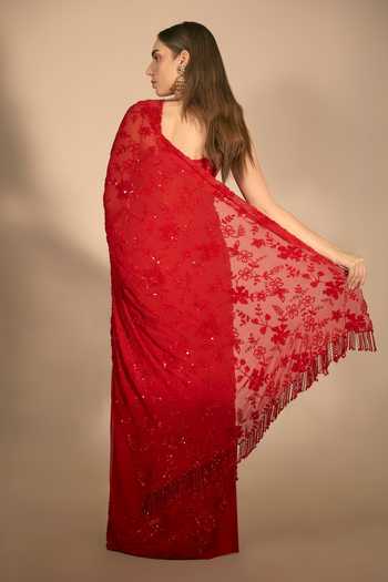 Premya By Manishii Hand Embroidered Saree With Corset 