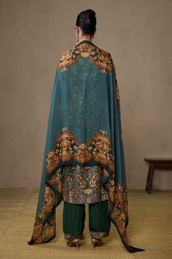 Ritu Kumar Koyel Floral Print Kurta Pant Set 