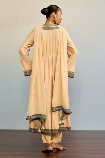 Ritu Kumar Adira Embroidered A-Line Kurta Set 