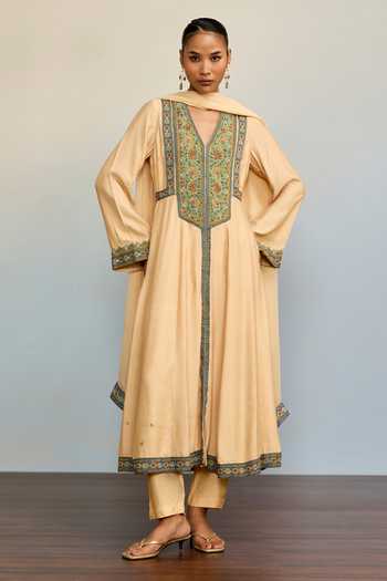 Ritu Kumar Adira Embroidered A-Line Kurta Set 