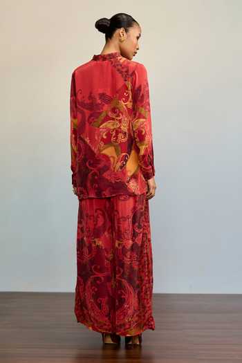 Ritu Kumar Misty Mosaic Print Shirt & Palazzo Co-Ord Set 