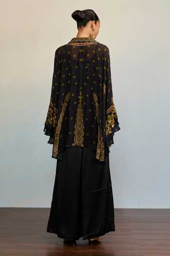 Ritu Kumar Prithvi Floral Print Flared Short Kurta 