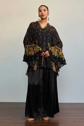 Ritu Kumar Prithvi Floral Print Flared Short Kurta 
