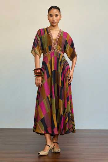 Ritu Kumar Bauhaus Geometric Print Dress