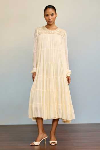 Ritu Kumar Ahram Ecru Long Dress