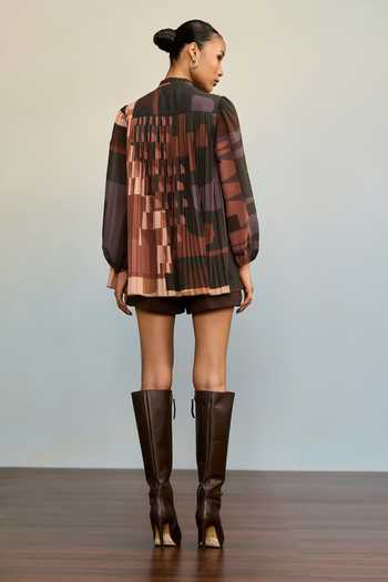 Ritu Kumar Urbanrap Printed Brown Top