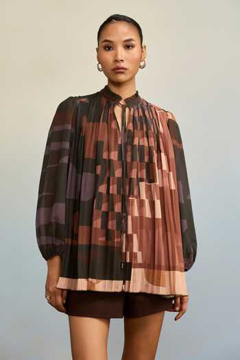 Ritu Kumar Urbanrap Printed Brown Top