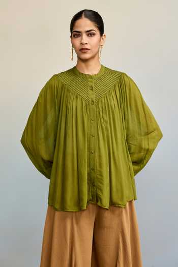 Ritu Kumar Ahram Olive Top