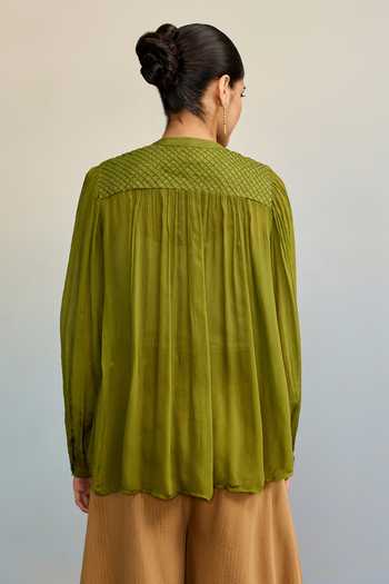 Ritu Kumar Ahram Olive Top