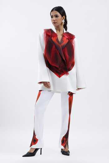 AK-OK Structured Blazer & Trouser Set