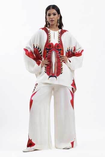 AK-OK Printed Boxy Kurta With Trouser