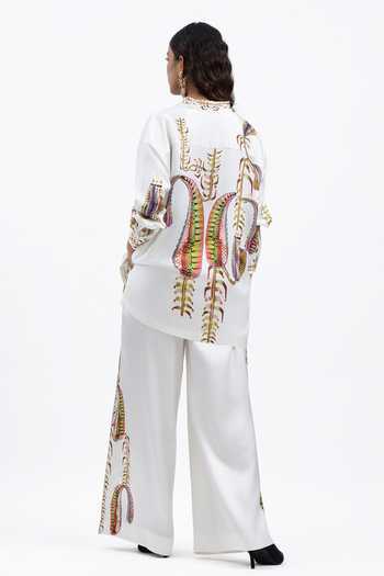 AK-OK Printed Shirt & Trouser Set