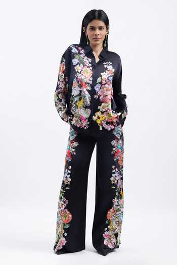AK-OK Floral Print Trouser