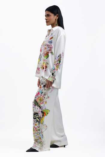 AK-OK Flower Print Trouser