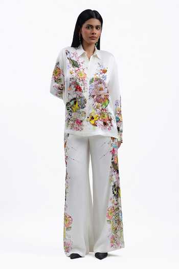 AK-OK Flower Print Trouser